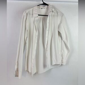 Uniqlo White Women's Button-Up Shirt